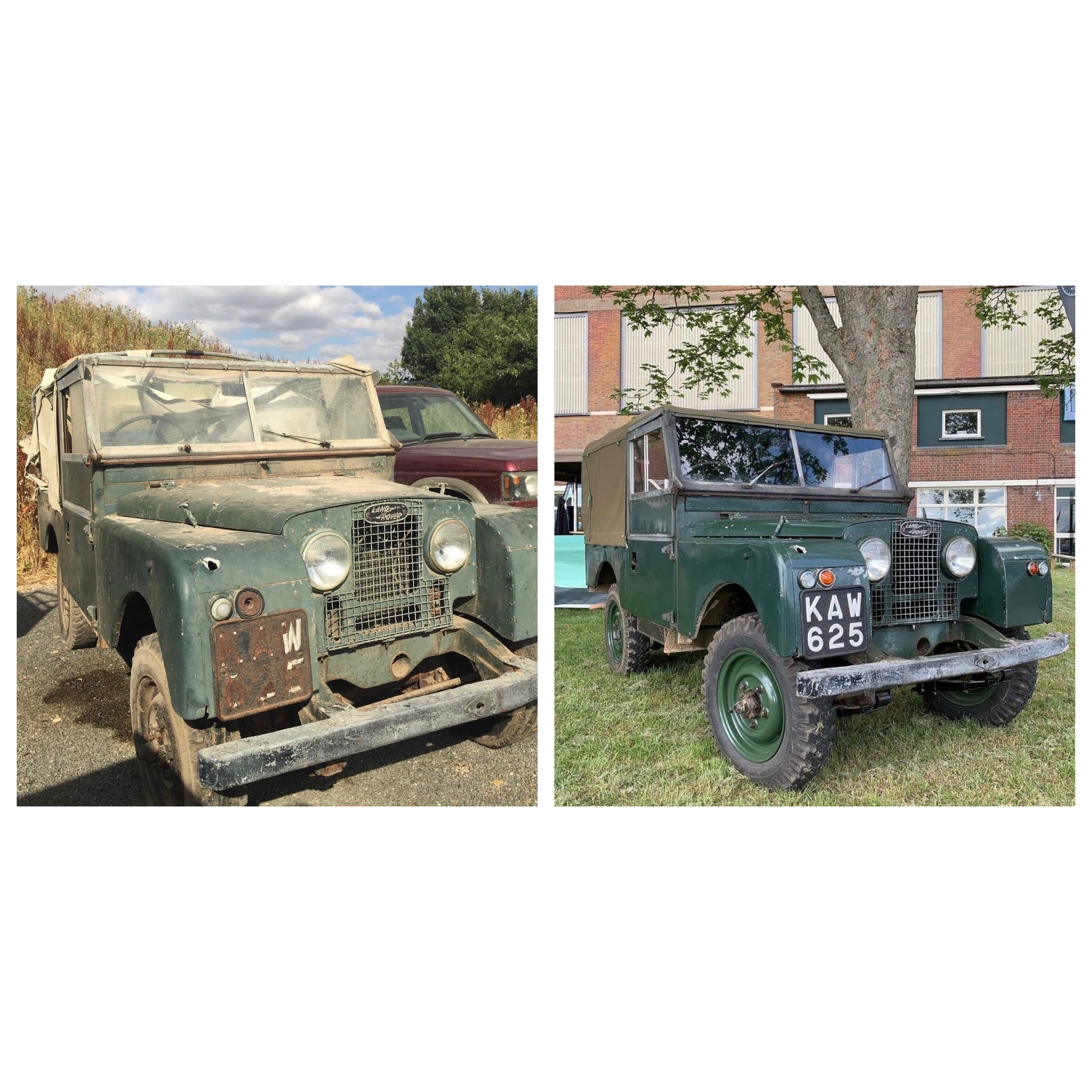 Before and After EGL Restoration / Rebuild by Bespoke Off Road